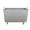 Steele Canvas Basket 24 BU Permanent Truck Blue Vinyl w/Grey Vinyl - 3in Casters 9224VBLUVGRYW3 - alternate 4